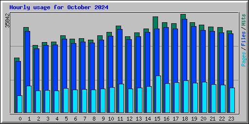 Hourly usage for October 2024