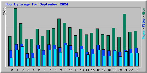 Hourly usage for September 2024